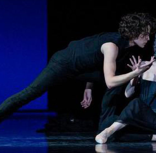 ’Spar dame’, Det Kgl. Teater. På billedet: Andreas Kaas og Kizzy Matiakis. Foto: Henrik Stenberg